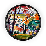 Masters of Art Henry Lyman Sayen Landscape, Bridge, Huntingdon Valley Premium Wall Clock - POPvault