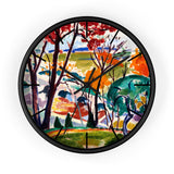 Masters of Art Henry Lyman Sayen Landscape, Bridge, Huntingdon Valley Premium Wall Clock - POPvault