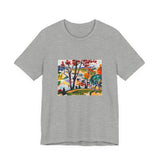 Masters of Art Henry Lyman Sayen Landscape, Bridge, Huntingdon Valley Unisex Jersey Short Sleeve T-Shirt - POPvault