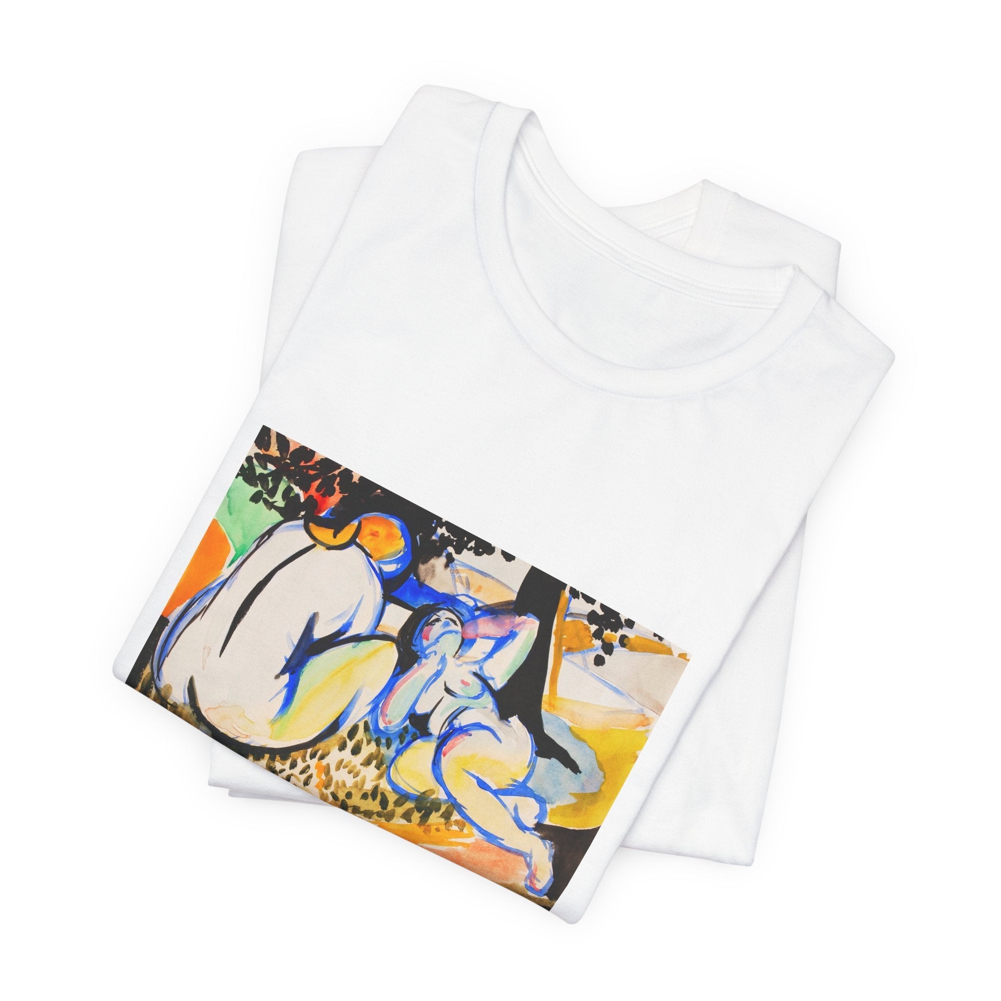 Masters of Art Henry Lyman Sayen Nudes Unisex Jersey Short Sleeve T-Shirt - POPvault