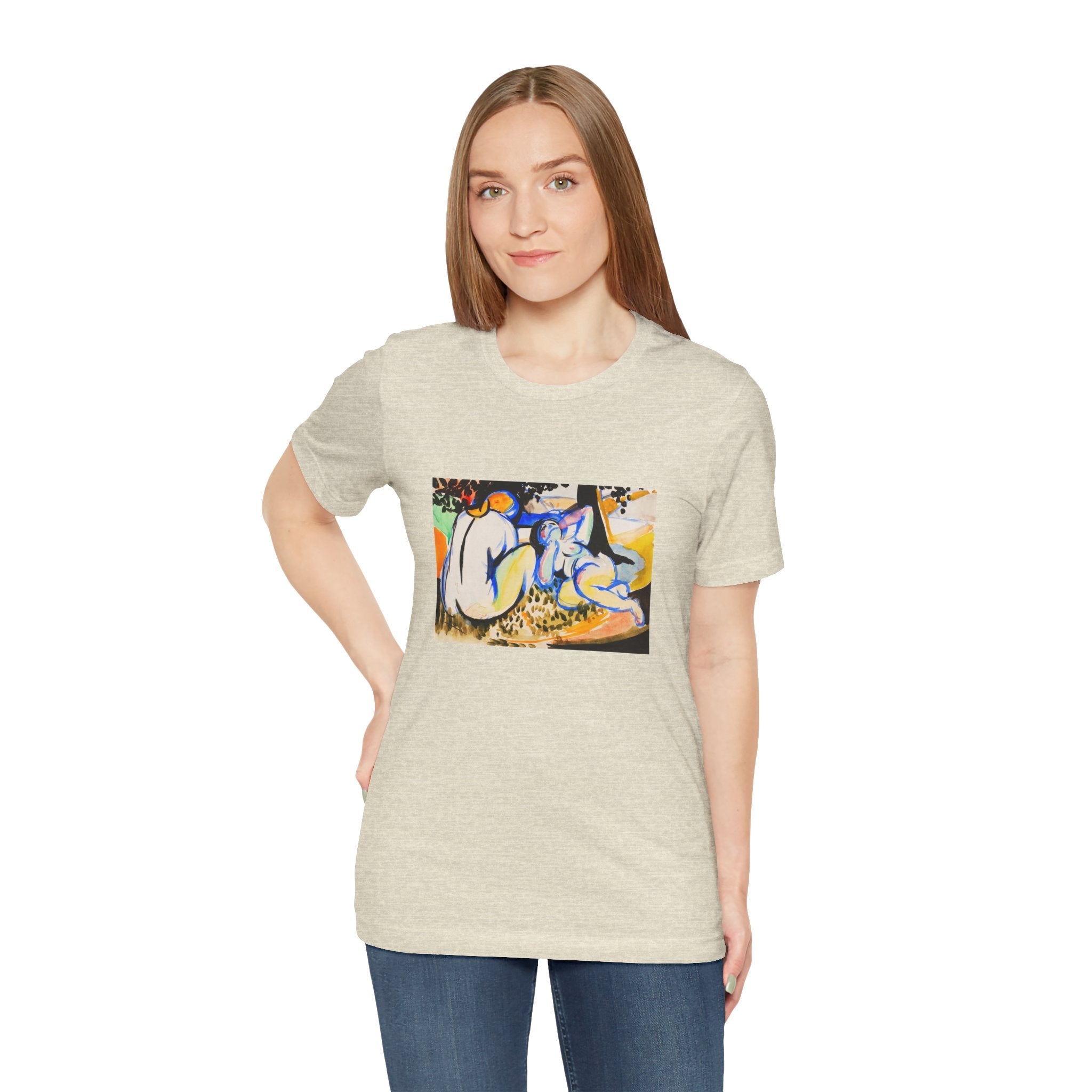 Masters of Art Henry Lyman Sayen Nudes Unisex Jersey Short Sleeve T-Shirt - POPvault