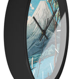 Masters of Art Hiroaki Takahashi Mount Fuji from Lake Yamanaka Premium Wall Clock - POPvault