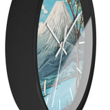 Masters of Art Hiroaki Takahashi Mount Fuji from Lake Yamanaka Premium Wall Clock - POPvault