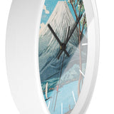 Masters of Art Hiroaki Takahashi Mount Fuji from Lake Yamanaka Premium Wall Clock - POPvault