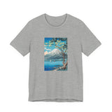 Masters of Art Hiroaki Takahashi Mount Fuji from Lake Yamanaka Unisex Jersey Short Sleeve T-Shirt - POPvault