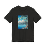 Masters of Art Hiroaki Takahashi Mount Fuji from Lake Yamanaka Unisex Jersey Short Sleeve T-Shirt - POPvault