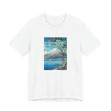 Masters of Art Hiroaki Takahashi Mount Fuji from Lake Yamanaka Unisex Jersey Short Sleeve T-Shirt - POPvault