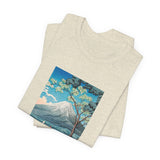 Masters of Art Hiroaki Takahashi Mount Fuji from Lake Yamanaka Unisex Jersey Short Sleeve T-Shirt - POPvault
