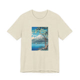Masters of Art Hiroaki Takahashi Mount Fuji from Lake Yamanaka Unisex Jersey Short Sleeve T-Shirt - POPvault