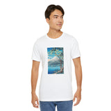 Masters of Art Hiroaki Takahashi Mount Fuji from Lake Yamanaka Unisex Jersey Short Sleeve T-Shirt - POPvault