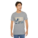 Masters of Art Hokusai's Under the Wave off Kanagawa Unisex Jersey Short Sleeve T-Shirt - POPvault