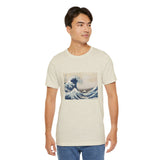 Masters of Art Hokusai's Under the Wave off Kanagawa Unisex Jersey Short Sleeve T-Shirt - POPvault