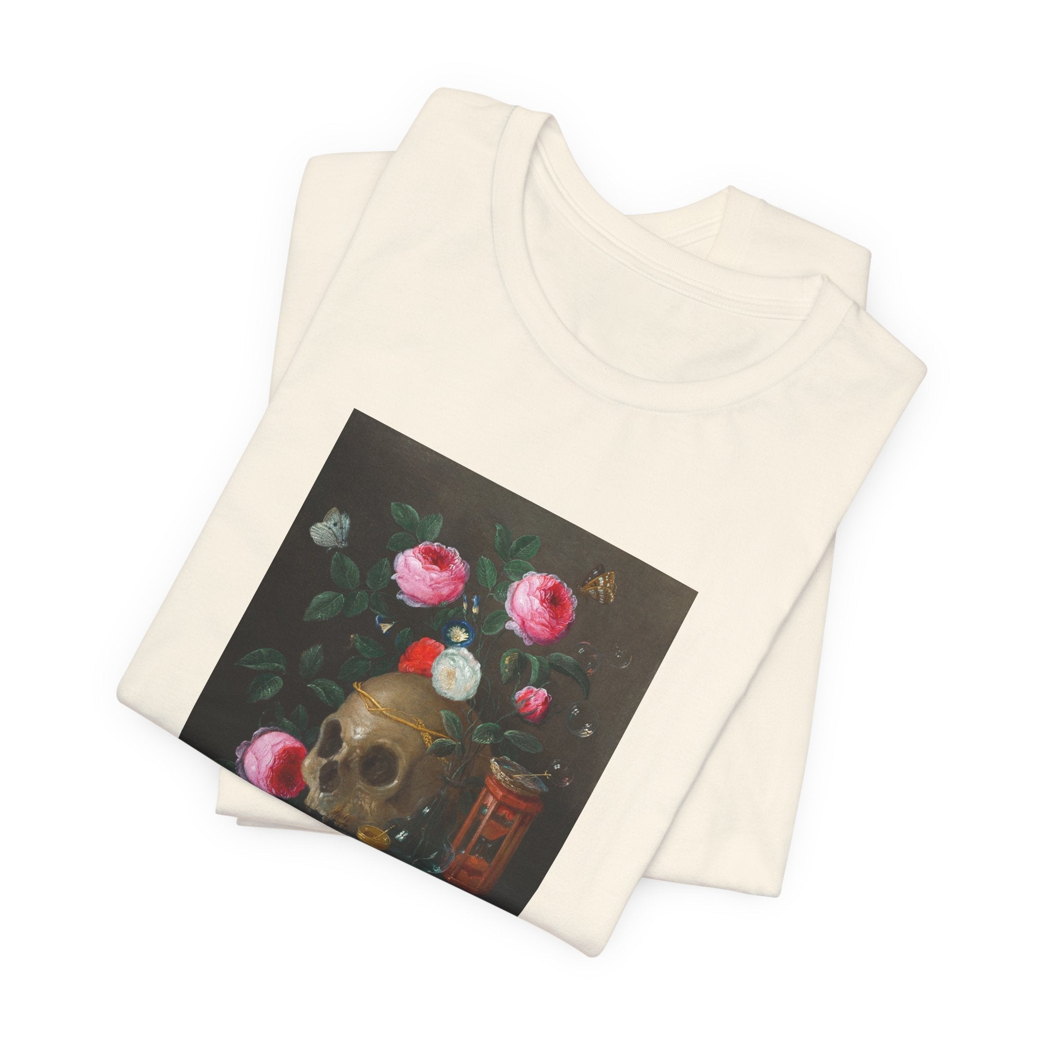 Masters of Art Jan van Kessel Vanitas Still Life Unisex Jersey Short Sleeve T-Shirt - POPvault