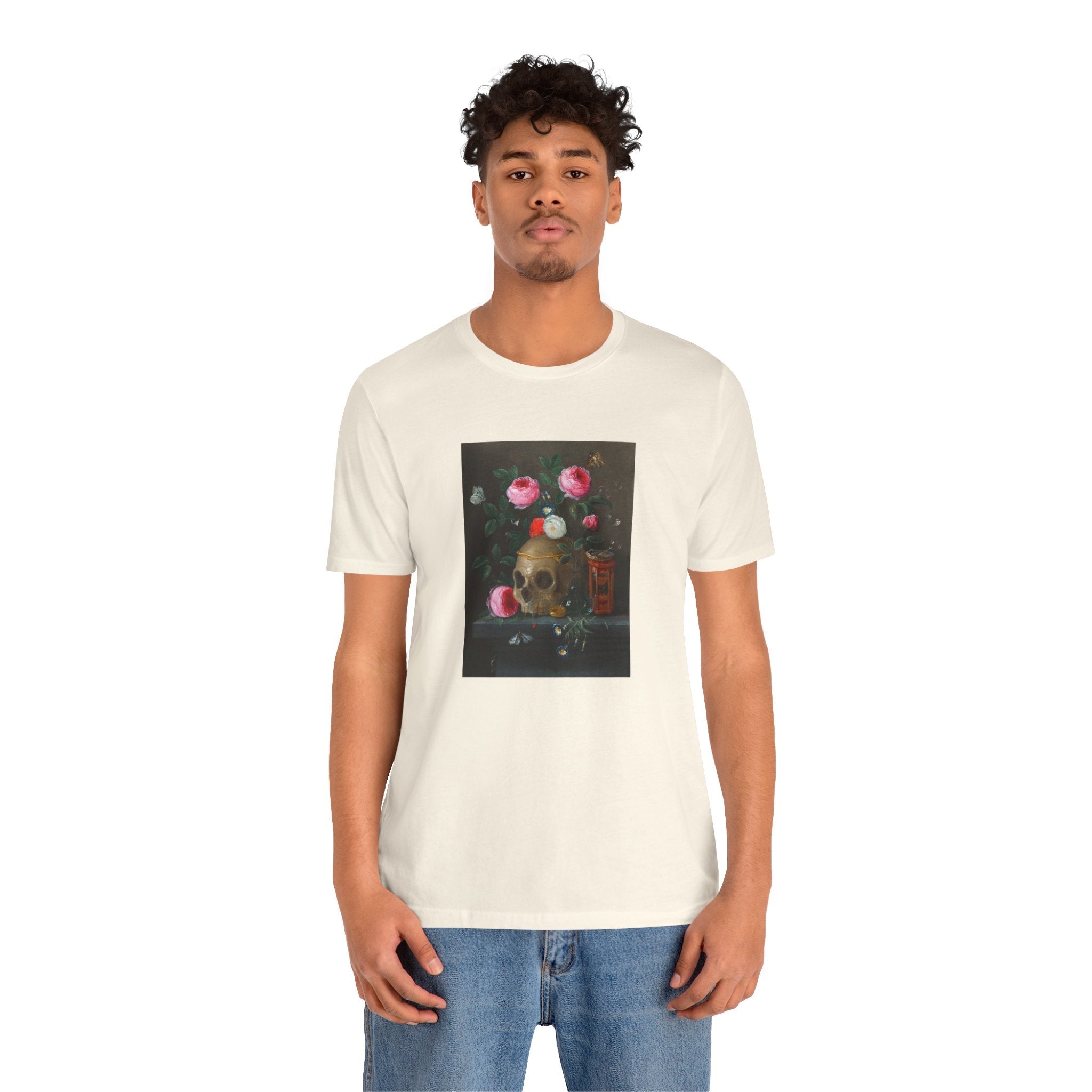 Masters of Art Jan van Kessel Vanitas Still Life Unisex Jersey Short Sleeve T-Shirt - POPvault