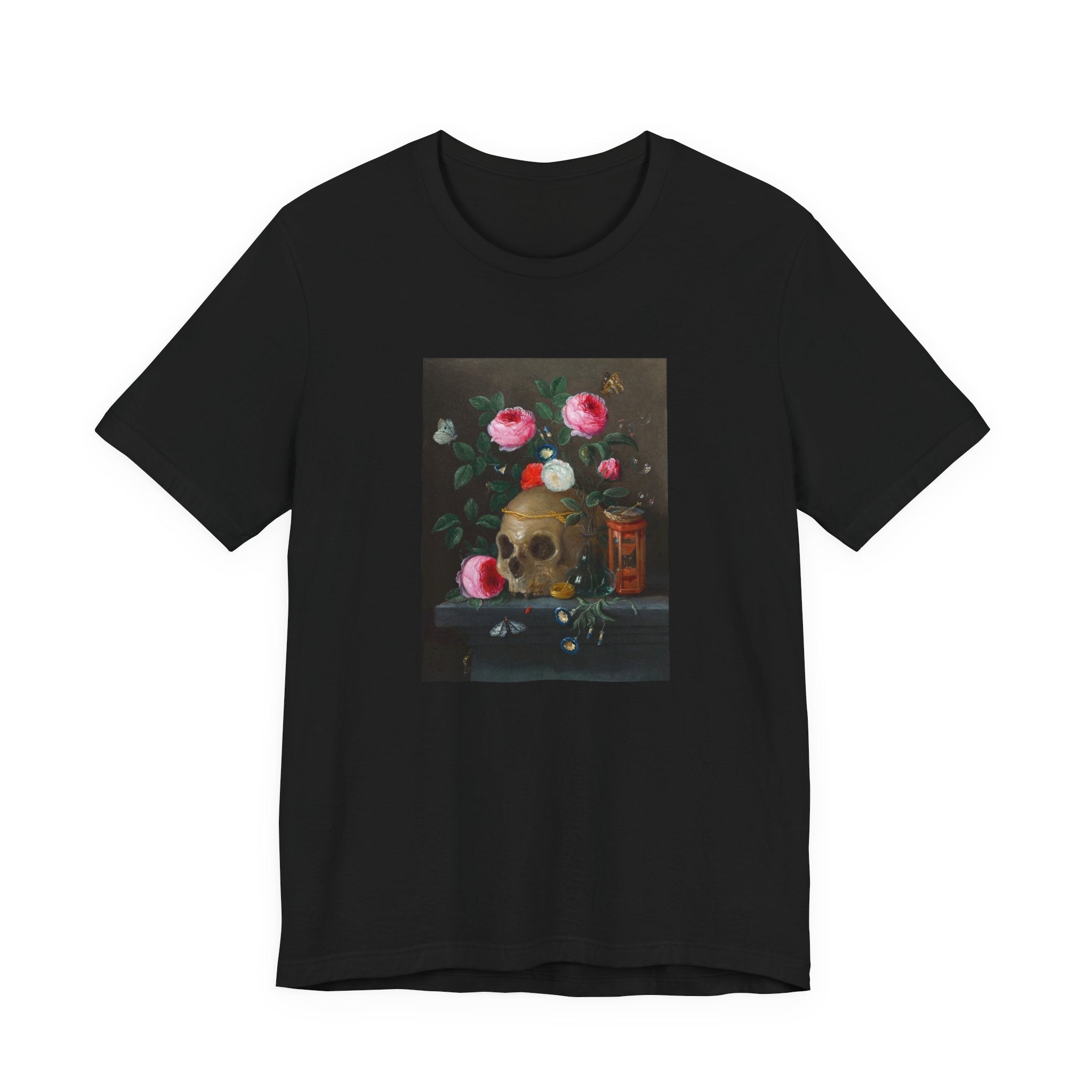 Masters of Art Jan van Kessel Vanitas Still Life Unisex Jersey Short Sleeve T-Shirt - POPvault