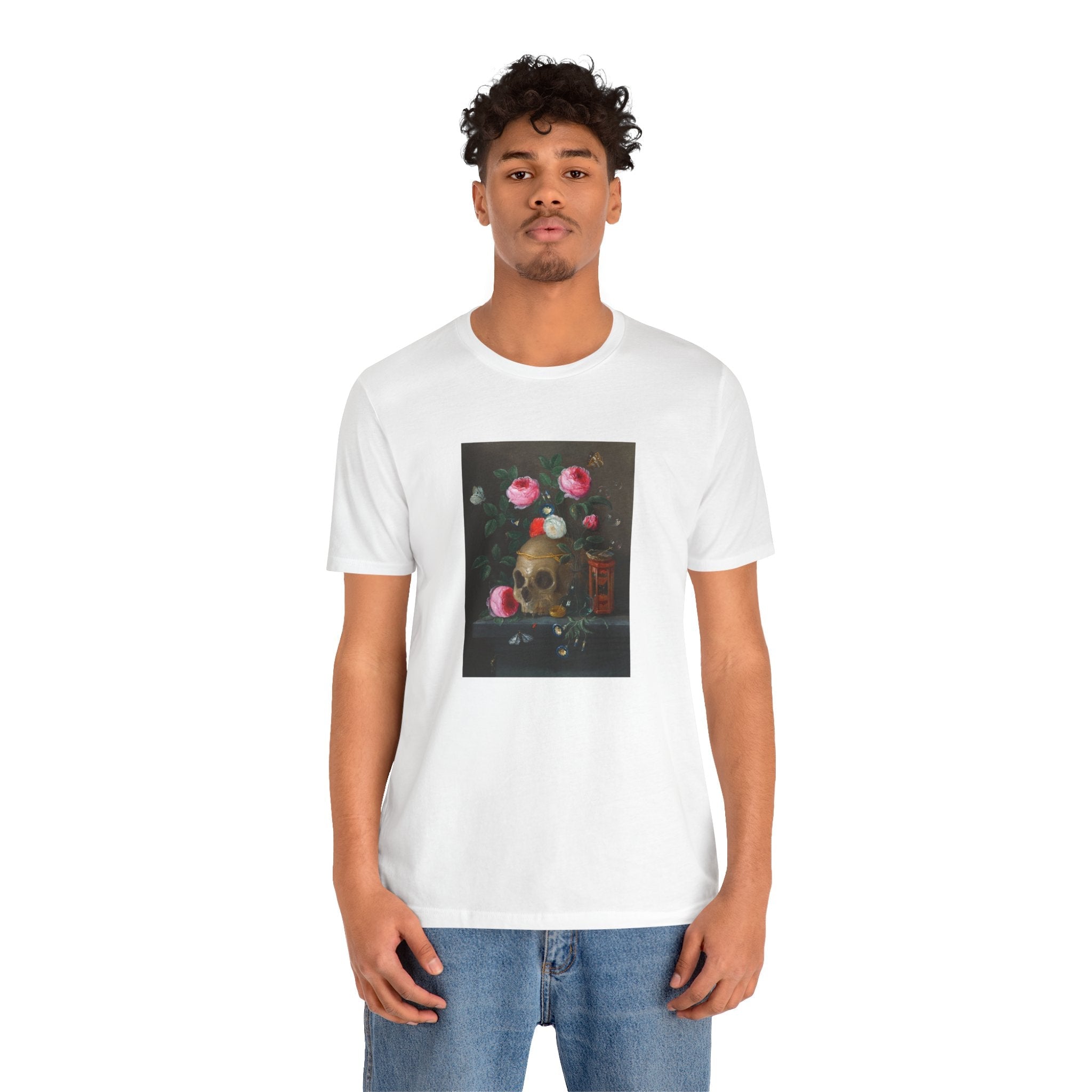 Masters of Art Jan van Kessel Vanitas Still Life Unisex Jersey Short Sleeve T-Shirt - POPvault