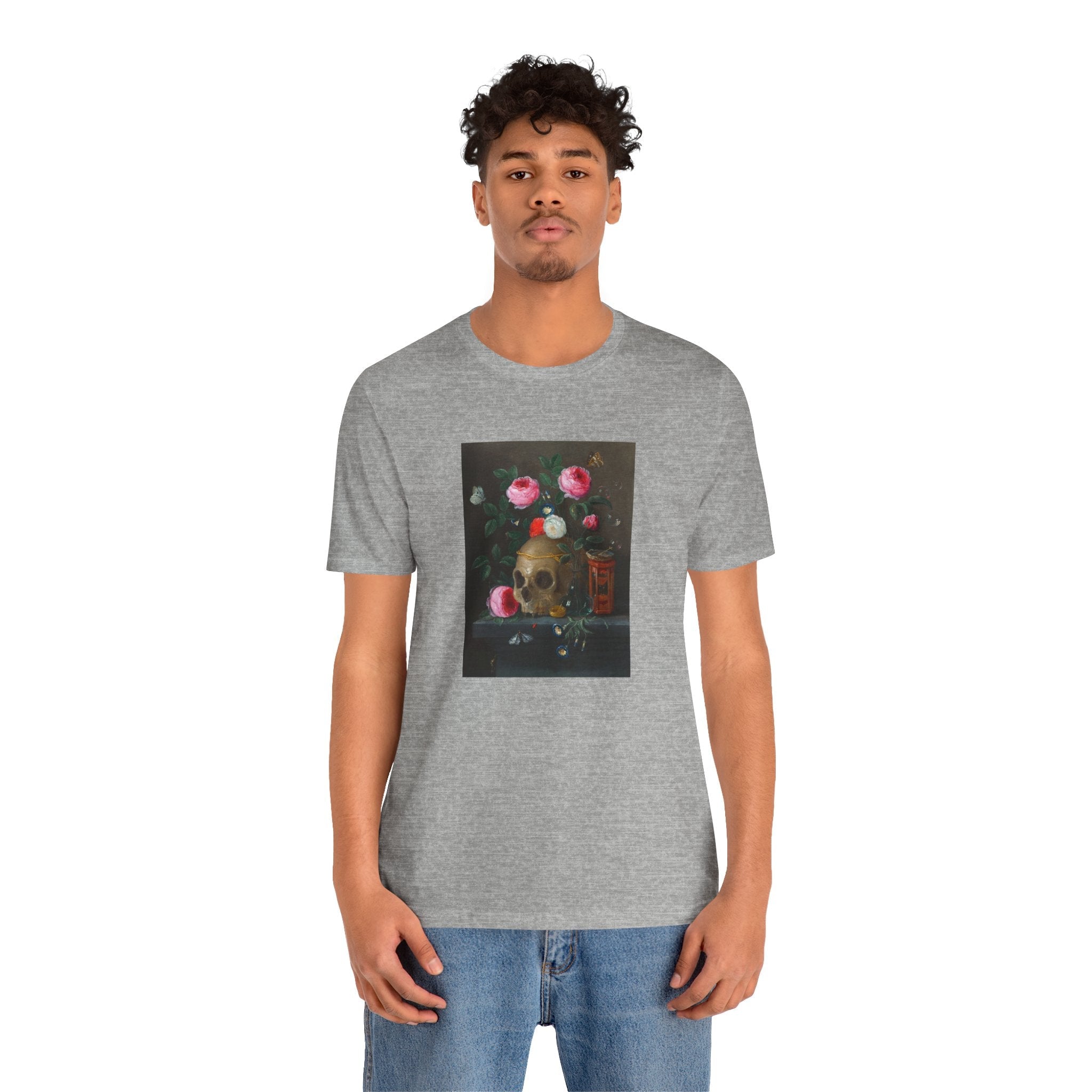 Masters of Art Jan van Kessel Vanitas Still Life Unisex Jersey Short Sleeve T-Shirt - POPvault