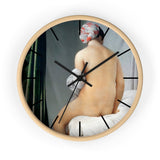 Masters of Art Jean Auguste Dominique Ingres The Valpinçon Bather Premium Wall Clock - POPvault