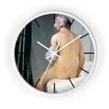 Masters of Art Jean Auguste Dominique Ingres The Valpinçon Bather Premium Wall Clock - POPvault