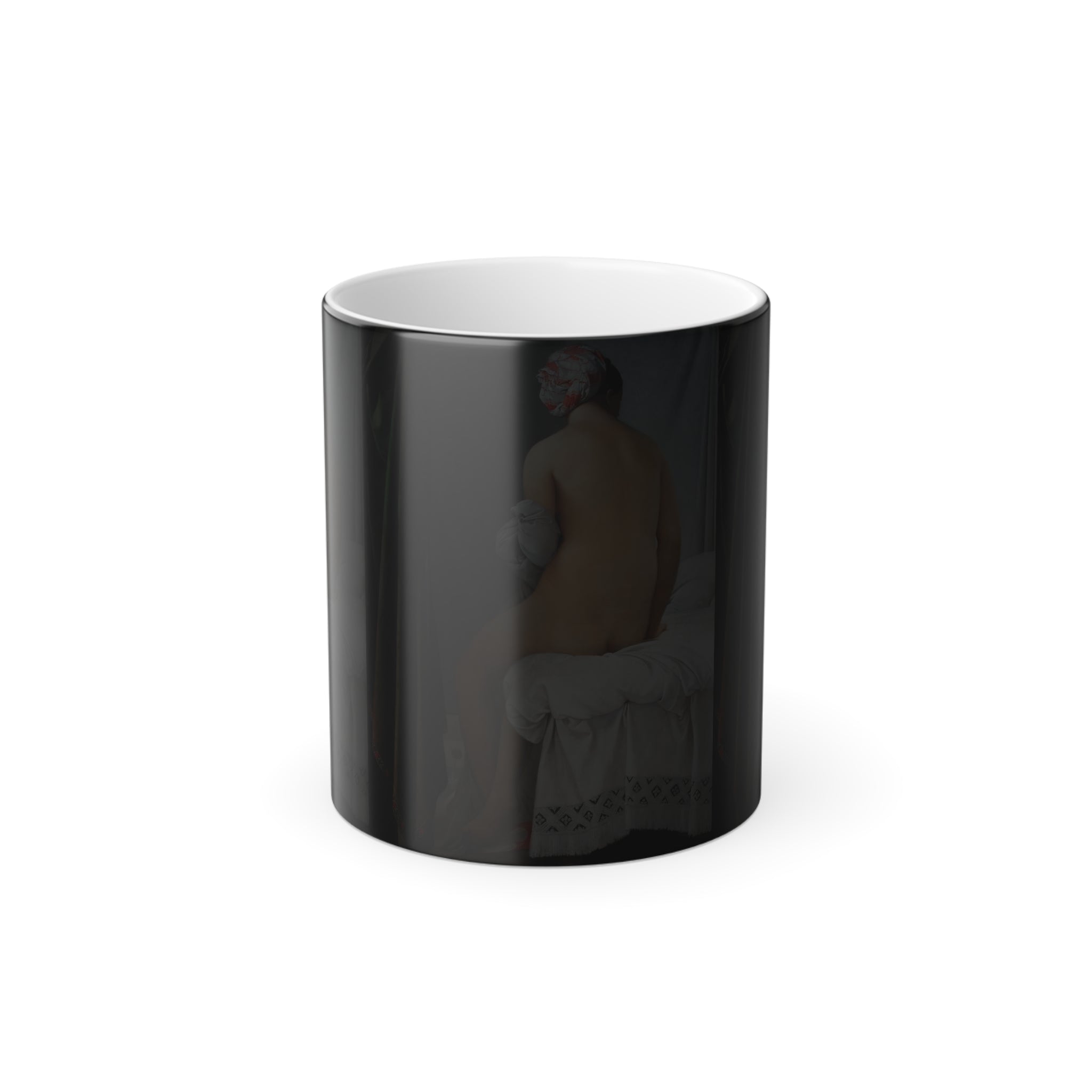 Masters of Art Jean Auguste Dominique Ingres's The Valpinçon Bather - Color Morphing 11oz Mug - POPvault