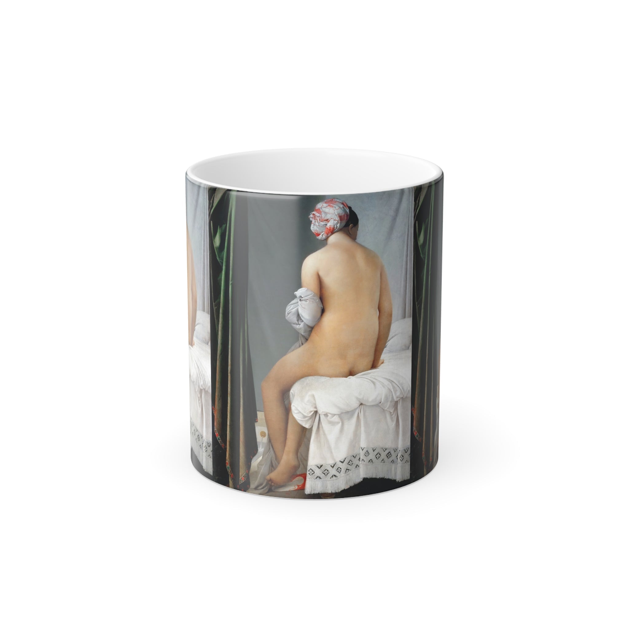 Masters of Art Jean Auguste Dominique Ingres's The Valpinçon Bather - Color Morphing 11oz Mug - POPvault