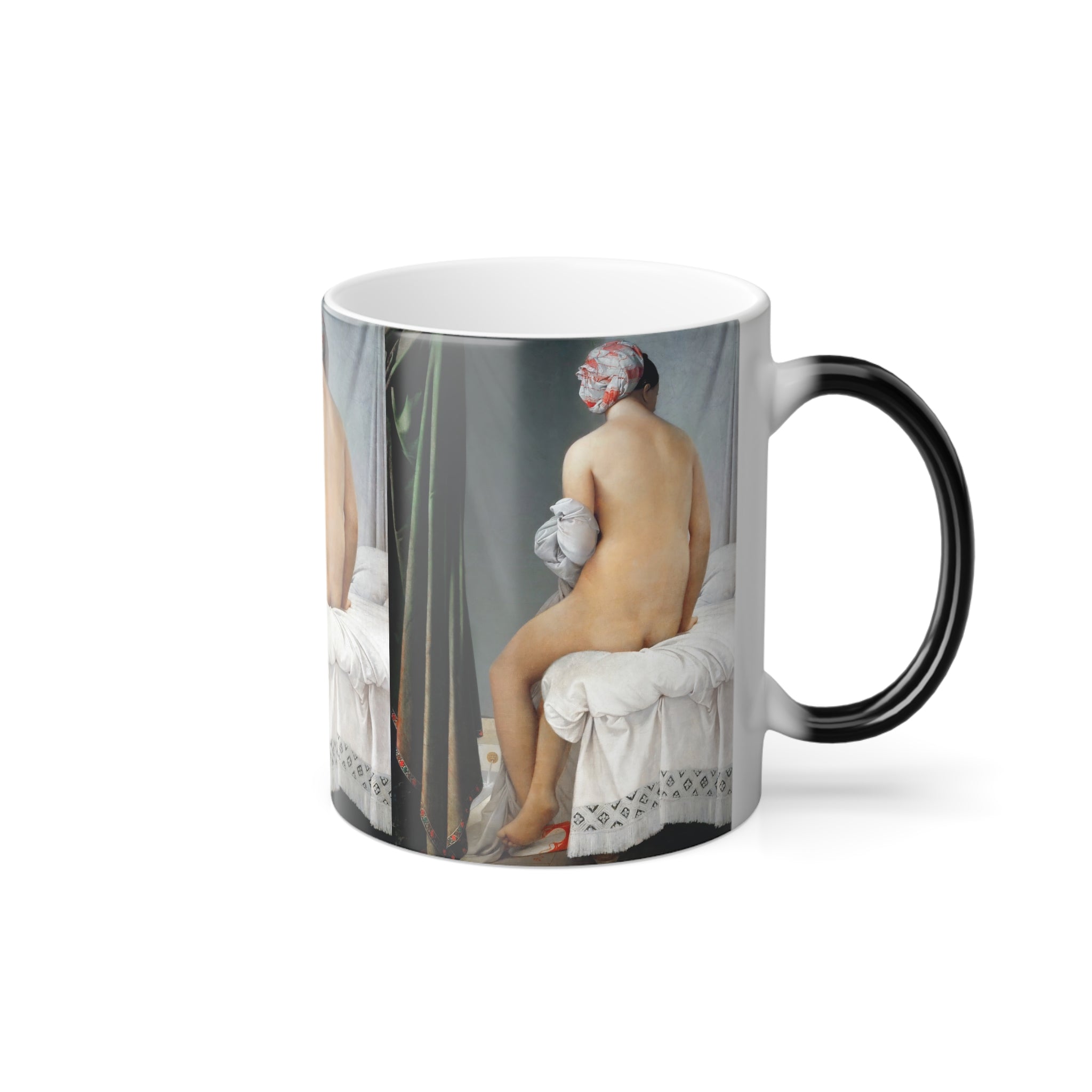 Masters of Art Jean Auguste Dominique Ingres's The Valpinçon Bather - Color Morphing 11oz Mug - POPvault