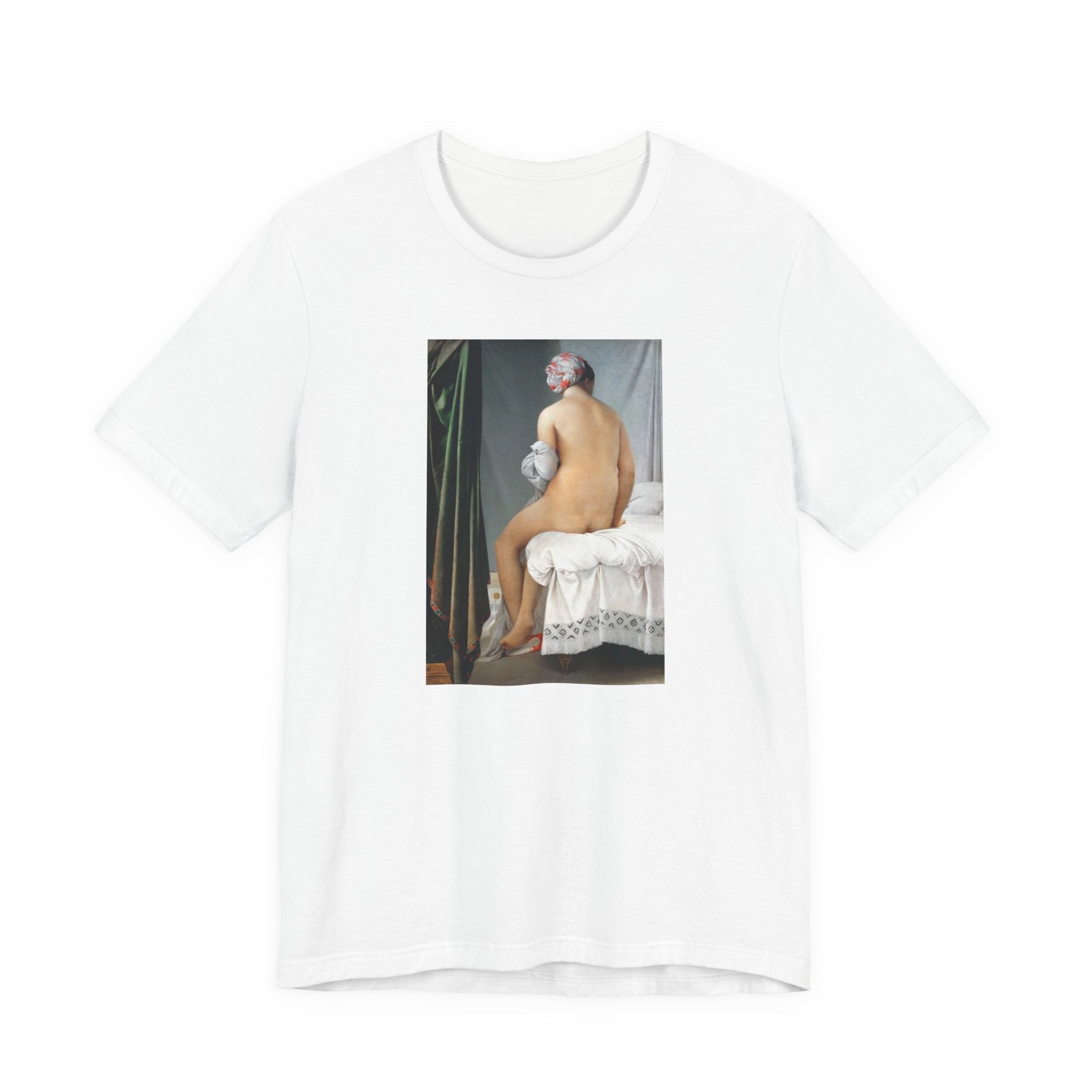 Masters of Art Jean Auguste Dominique Ingres's The Valpinçon Bather Unisex Jersey Short Sleeve T-Shirt - POPvault