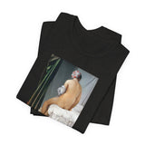 Masters of Art Jean Auguste Dominique Ingres's The Valpinçon Bather Unisex Jersey Short Sleeve T-Shirt - POPvault