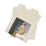 Masters of Art Jean Auguste Dominique Ingres's The Valpinçon Bather Unisex Jersey Short Sleeve T-Shirt - POPvault