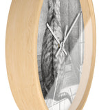 Masters of Art Jean Bernard Sitting Cat, From Behind Premium Wall Clock - POPvault