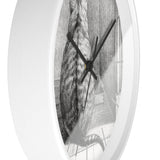 Masters of Art Jean Bernard Sitting Cat, From Behind Premium Wall Clock - POPvault