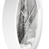 Masters of Art Jean Bernard Sitting Cat, From Behind Premium Wall Clock - POPvault