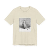 Masters of Art Jean Bernard Sitting Cat, From Behind Unisex Jersey Short Sleeve T-Shirt - POPvault