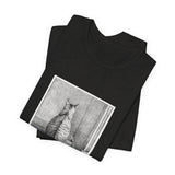 Masters of Art Jean Bernard Sitting Cat, From Behind Unisex Jersey Short Sleeve T-Shirt - POPvault