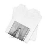 Masters of Art Jean Bernard Sitting Cat, From Behind Unisex Jersey Short Sleeve T-Shirt - POPvault
