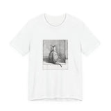 Masters of Art Jean Bernard Sitting Cat, From Behind Unisex Jersey Short Sleeve T-Shirt - POPvault