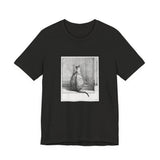 Masters of Art Jean Bernard Sitting Cat, From Behind Unisex Jersey Short Sleeve T-Shirt - POPvault