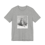 Masters of Art Jean Bernard Sitting Cat, From Behind Unisex Jersey Short Sleeve T-Shirt - POPvault