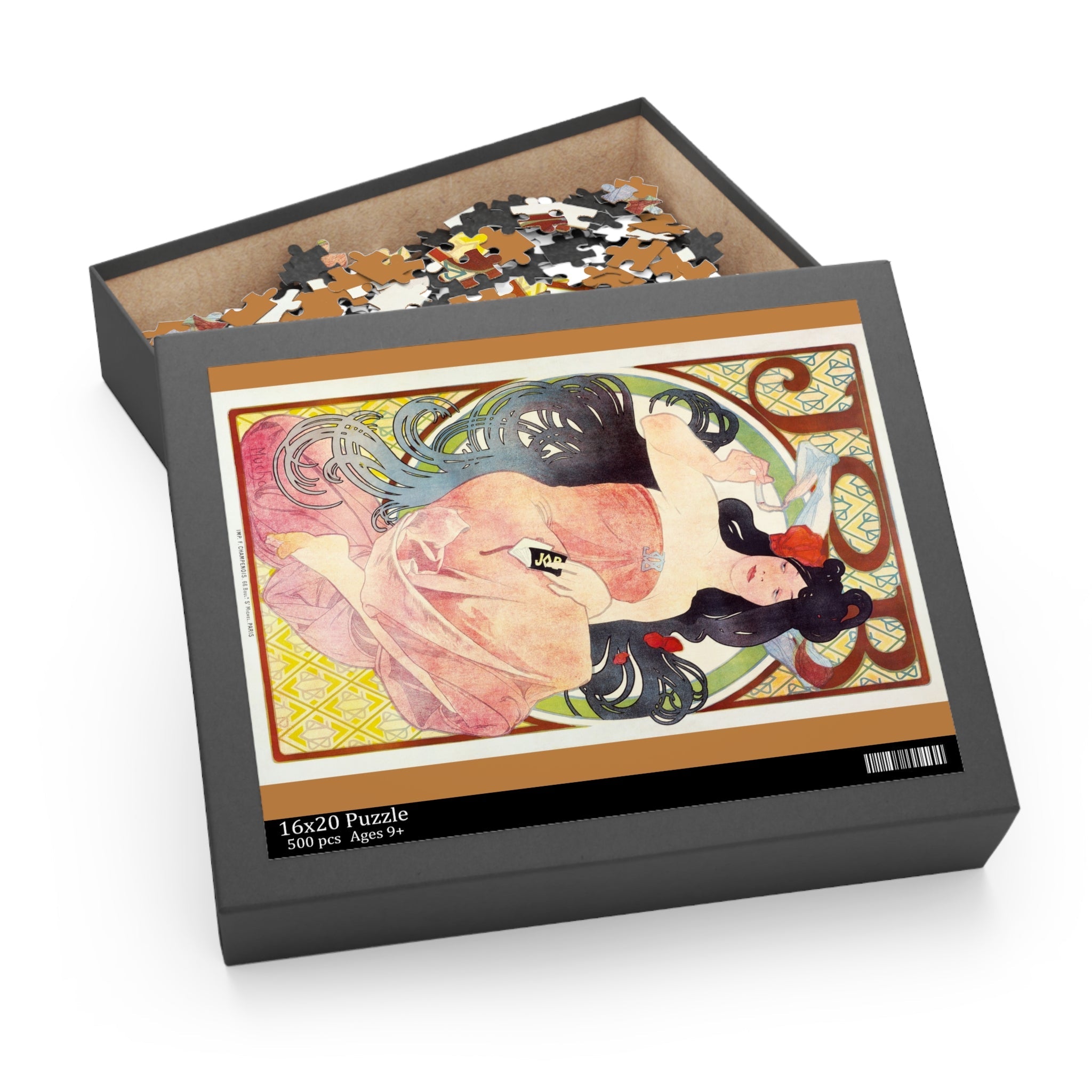 Masters of Art - Job by Alphonse Mucha Jigsaw Puzzle (120, 252, 500 - Piece) - POPvault