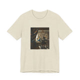 Masters of Art Johannes Vermeer’s The Allegory of Painting Unisex Jersey Short Sleeve T-Shirt - POPvault