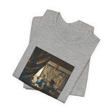 Masters of Art Johannes Vermeer’s The Allegory of Painting Unisex Jersey Short Sleeve T-Shirt - POPvault