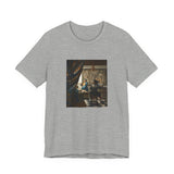 Masters of Art Johannes Vermeer’s The Allegory of Painting Unisex Jersey Short Sleeve T-Shirt - POPvault