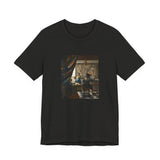 Masters of Art Johannes Vermeer’s The Allegory of Painting Unisex Jersey Short Sleeve T-Shirt - POPvault
