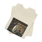 Masters of Art Johannes Vermeer’s The Allegory of Painting Unisex Jersey Short Sleeve T-Shirt - POPvault
