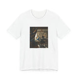 Masters of Art Johannes Vermeer’s The Allegory of Painting Unisex Jersey Short Sleeve T-Shirt - POPvault