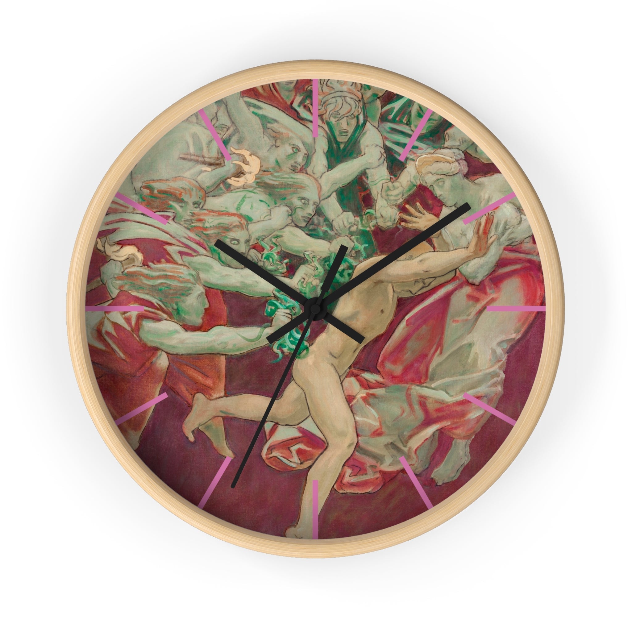 Masters of Art John Singer Sargent Orestes and the Furies Premium Wall Clock - POPvault