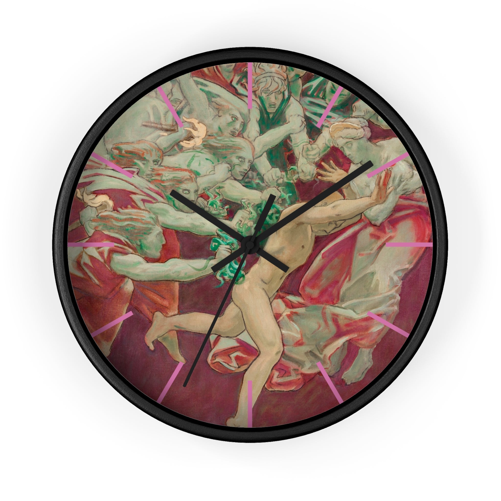 Masters of Art John Singer Sargent Orestes and the Furies Premium Wall Clock - POPvault