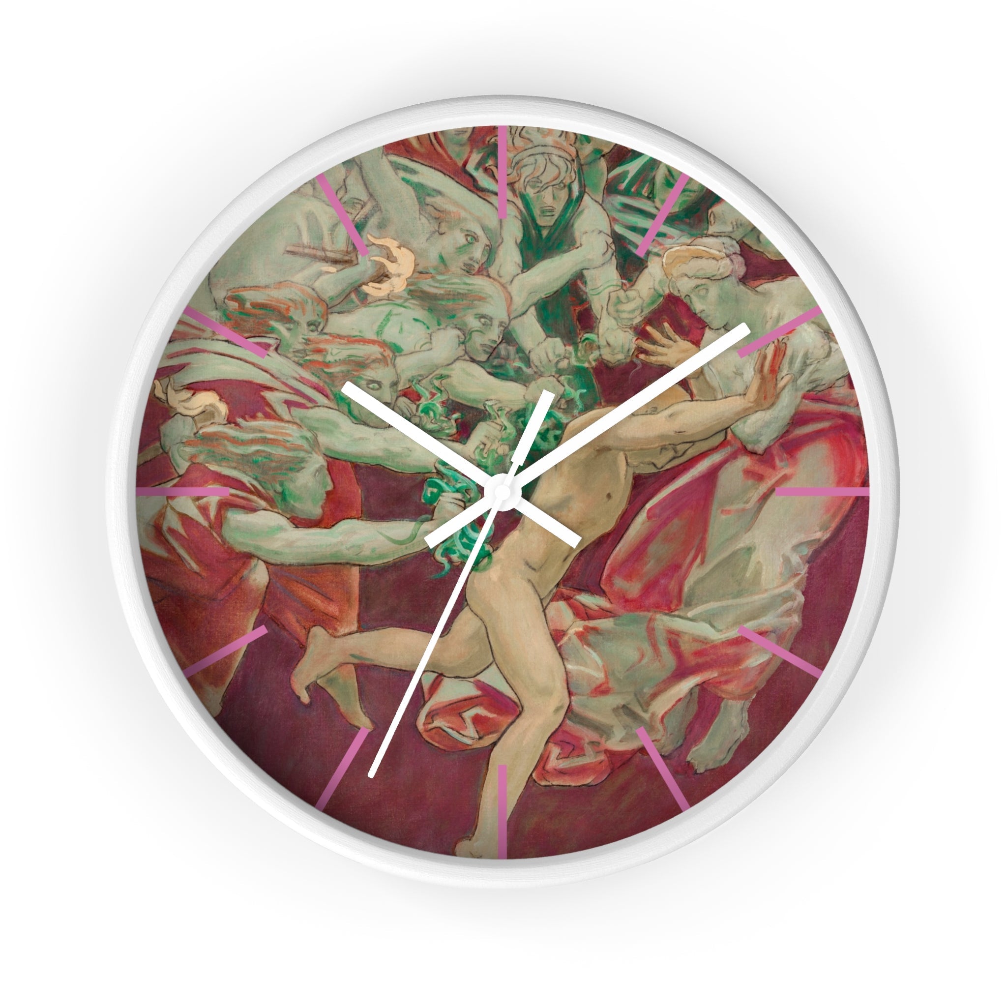 Masters of Art John Singer Sargent Orestes and the Furies Premium Wall Clock - POPvault