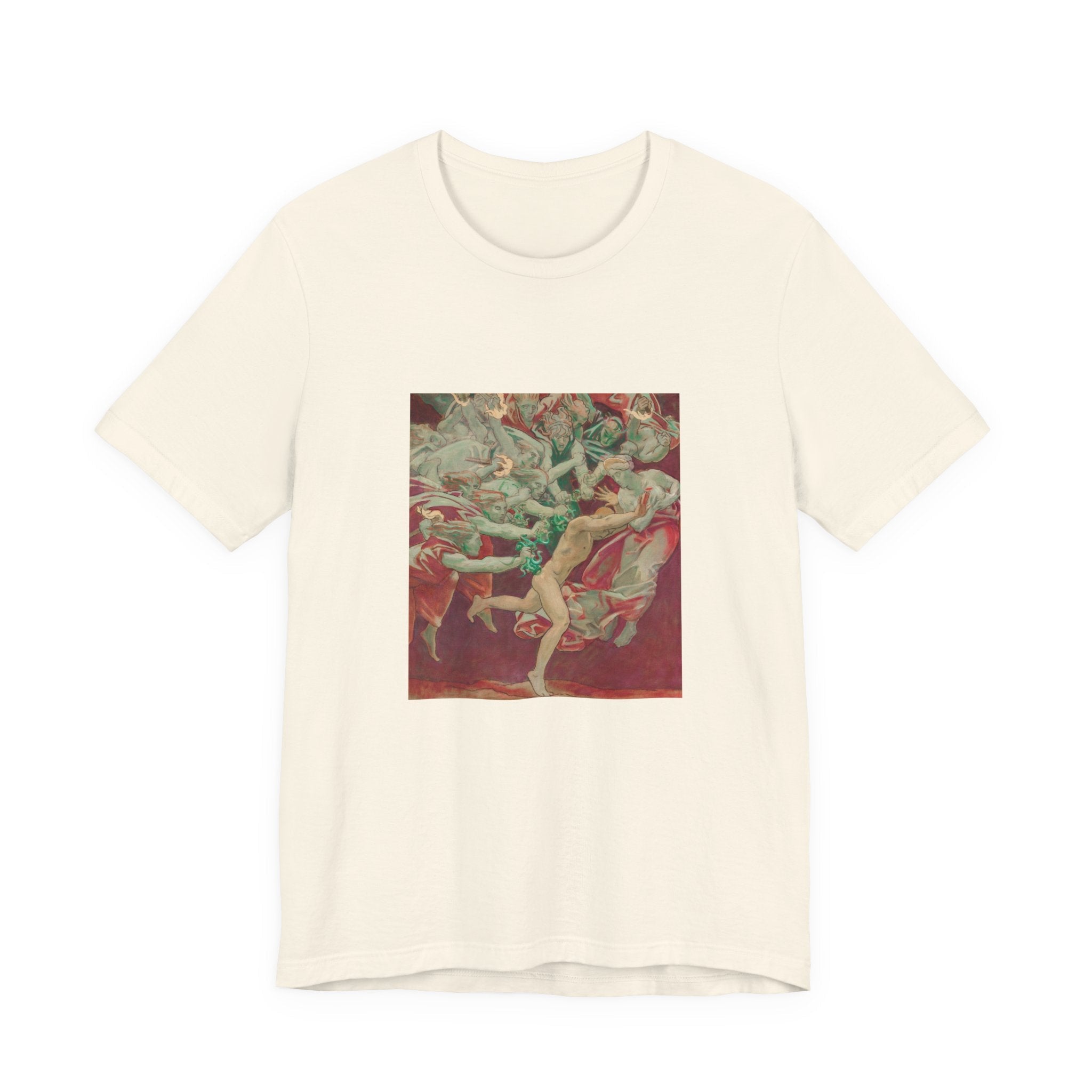 Masters of Art John Singer Sargent Orestes and the Furies Unisex Jersey Short Sleeve T-Shirt - POPvault