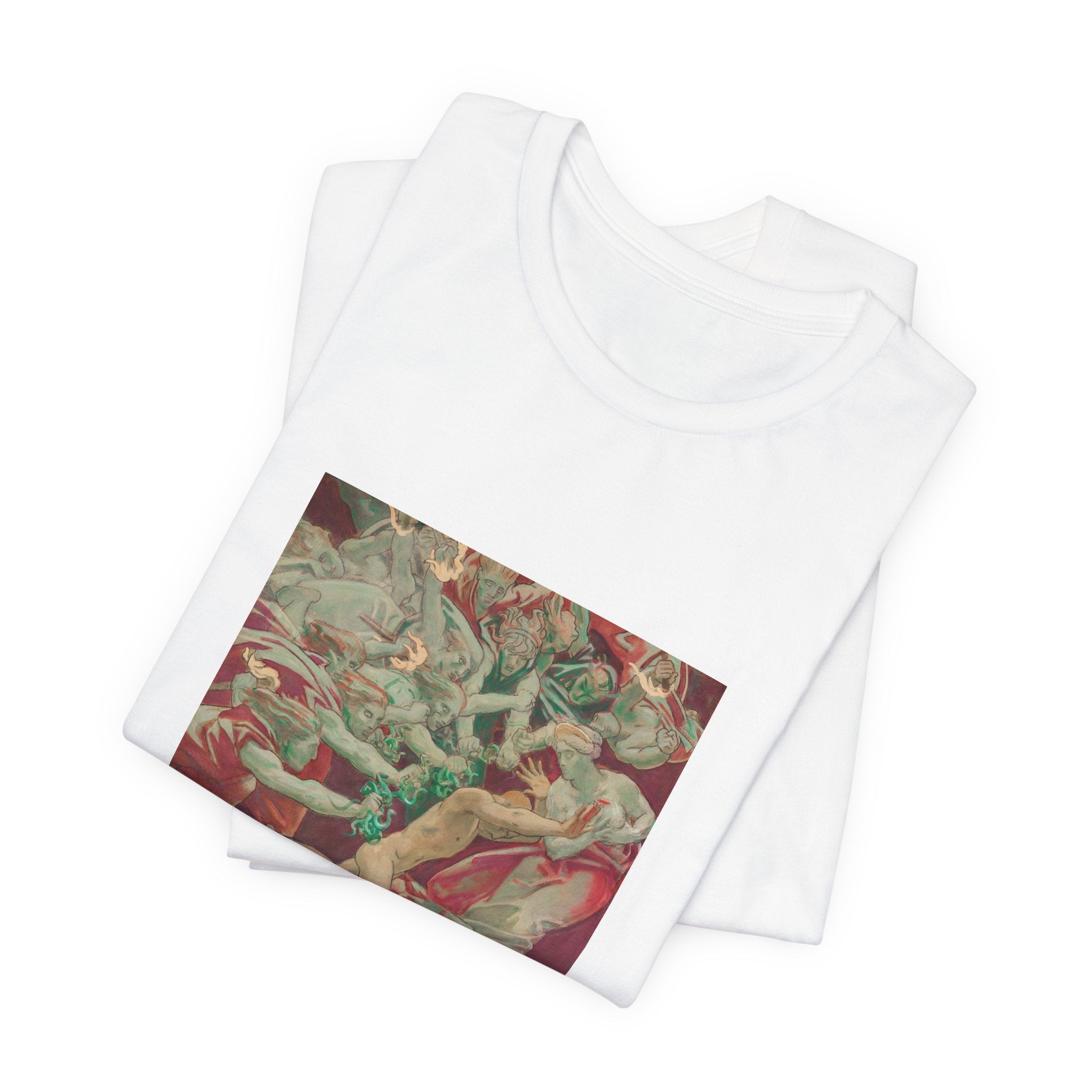 Masters of Art John Singer Sargent Orestes and the Furies Unisex Jersey Short Sleeve T-Shirt - POPvault